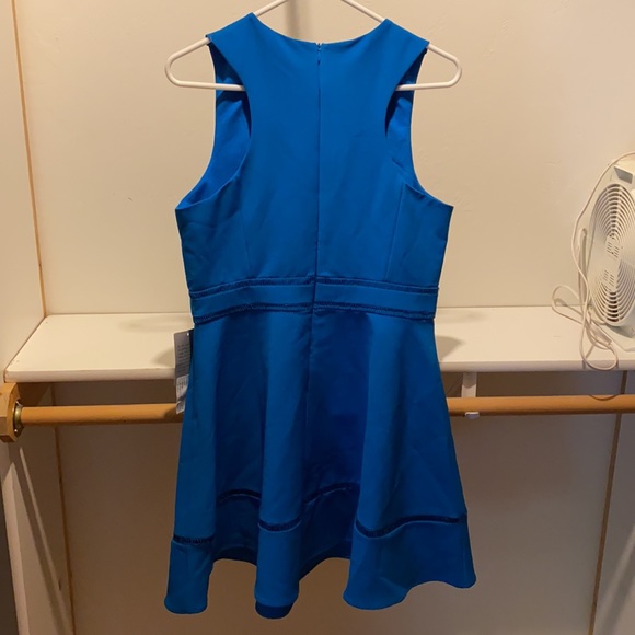 Royal blue lined sleeveless, above the knee length - Picture 3 of 3